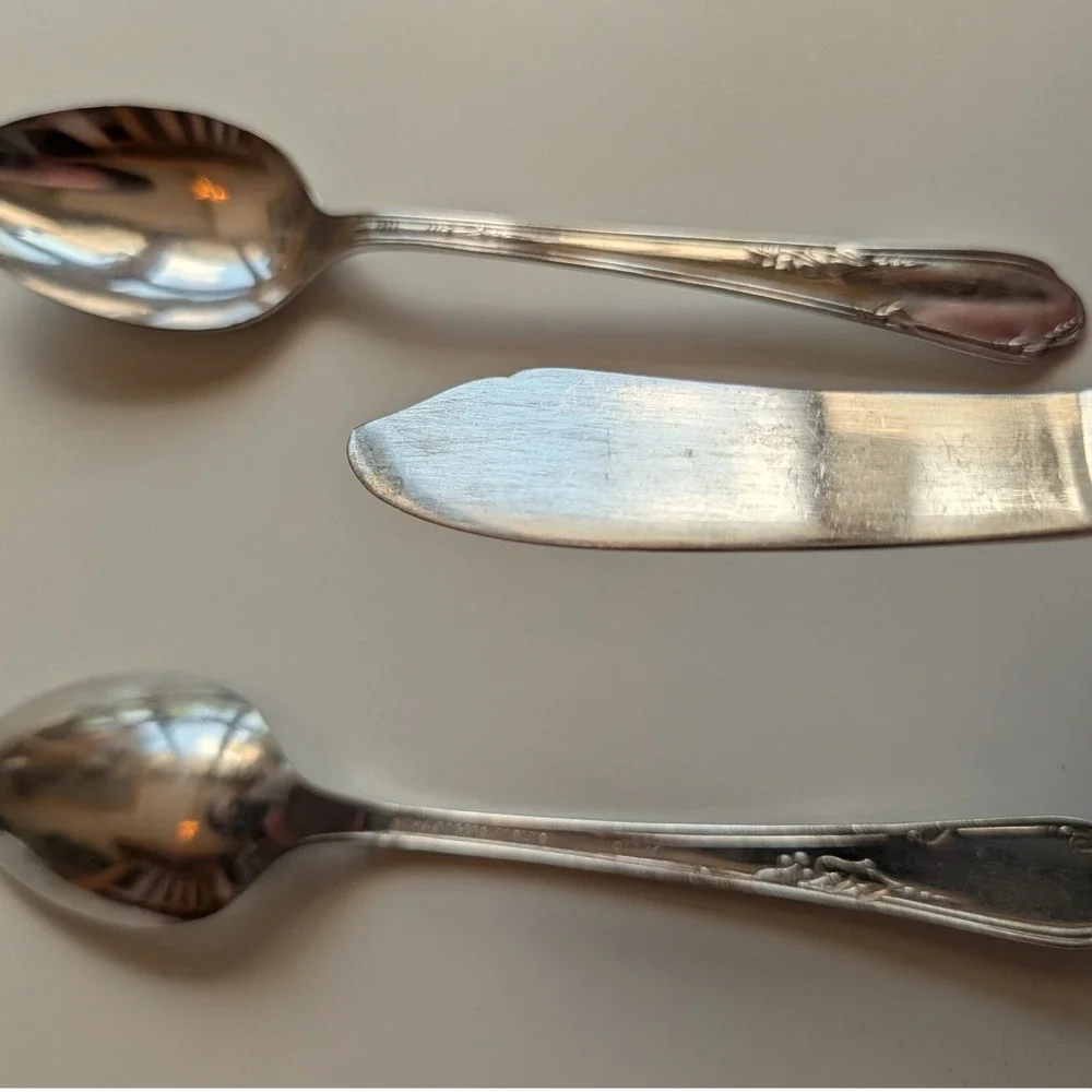 Wm A Rogers A1 Plus Oneida Silverplate Flatware‎ Set 4pc Serving Set